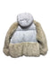 Nike X Sacai Size L Ice Blue & Cream Nylon Blend Faux Fur Trim Goose Down Coat Ice Blue & Cream / L