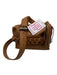 Hand In Pocket Camel Brown Pebbled Leather Crossbody Braid Detailing Bag Camel Brown / XS