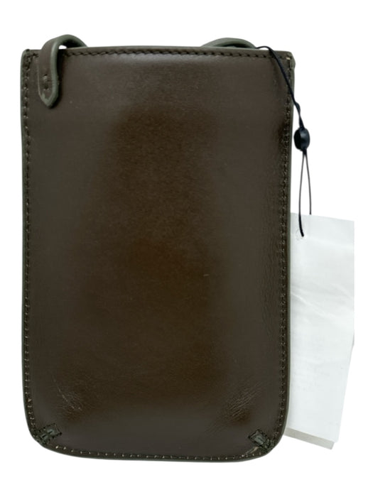 Soeur Brown Leather Adjustable Strap Pouch Bag Brown / XS