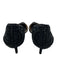 Badgley Mischka Shoe Size 9 Black Beaded Pointed Toe D'Orsay Kitten Heel Pumps Black / 9
