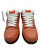 Nike Shoe Size 7 Orange & White Suede Gingham lace up Low Top Swoosh Sneakers Orange & White / 7