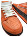 Nike Shoe Size 7 Orange & White Suede Gingham lace up Low Top Swoosh Sneakers Orange & White / 7