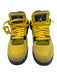 Nike Shoe Size 7 Yellow & Gray Suede Lace Up Midi Mesh Detail Jordan Sneakers Yellow & Gray / 7