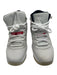 Nike Shoe Size 7 White & Red Synthetic round toe lace up Midi Jordan Sneakers White & Red / 7