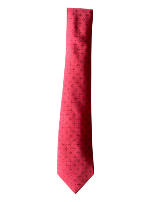 Hermes Red Silk Abstract Men's Ties