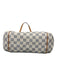 Louis Vuitton Cream & Blue Coated Canvas Brass Hardware Zip Top Side Pocket Bag Cream & Blue / M