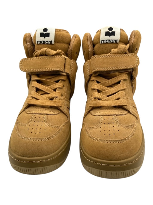 Isabel Marant Shoe Size 5 Caramel Brown Suede Upper Rubber Sole Lace Up Sneakers Caramel Brown / 5