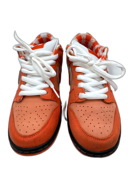 Jordan Shoe Size 8 Orange Leather Solid Sneaker Men's Shoes Orange / 8