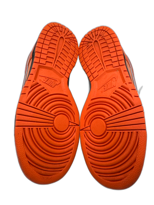 Jordan Shoe Size 8 Orange Leather Solid Sneaker Men's Shoes Orange / 8