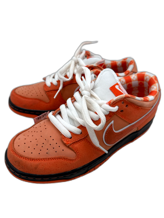 Jordan Shoe Size 8 Orange Leather Solid Sneaker Men's Shoes Orange / 8