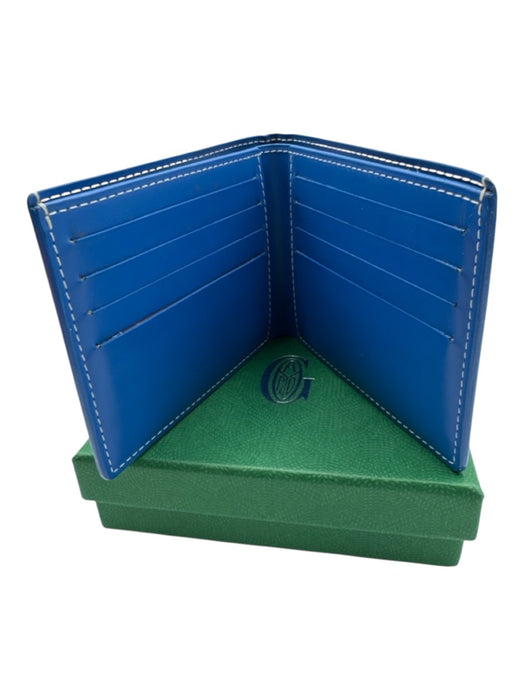 Goyard Box & Bag Inc. Blue Print Coated Canvas Monogram Bifold Wallet Blue Print