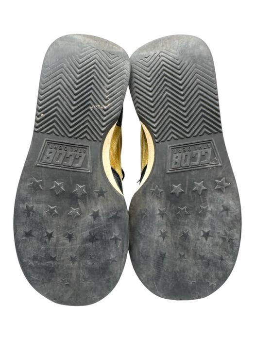 Golden Goose Shoe Size 36 Charcoal & Gold Suede Leather Star Running Sneakers Charcoal & Gold / 36
