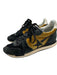 Golden Goose Shoe Size 36 Charcoal & Gold Suede Leather Star Running Sneakers Charcoal & Gold / 36
