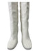 Bottega di Sguardi Shoe Size 41 Cream Pebbled Leather Knee High Block Heel Boots Cream / 41