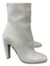 Bottega di Sguardi Shoe Size 41 Cream Pebbled Leather Knee High Block Heel Boots Cream / 41