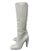 Bottega di Sguardi Shoe Size 41 Cream Pebbled Leather Knee High Block Heel Boots Cream / 41