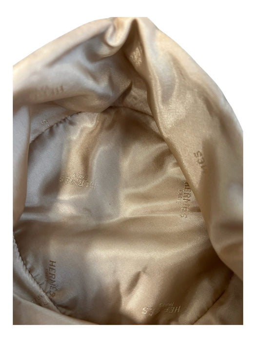 Chapeaux Motsch Pour Hermes Grey Alpaca Felted Bucket Hat Color Block Hat Grey / 57