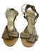 Gianni Versace Shoe Size 38.5 Beige Wrap ankle Almond Open Toe Stiletto Shoes Beige / 38.5