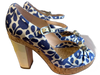 Marc By Marc Jacobs Shoe Size 38 Blue & Cream Manmade Material open toe Shoes Blue & Cream / 38