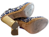 Marc By Marc Jacobs Shoe Size 38 Blue & Cream Manmade Material open toe Shoes Blue & Cream / 38