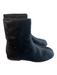 Zara Shoe Size 38 Black Hair on Hide Side Zip Flat Squarish Toe Booties Black / 38