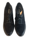 Kelsi Dagger Shoe Size 8 Black Suede & Patent Leather Lace Up Pointed Toe Shoes Black / 8