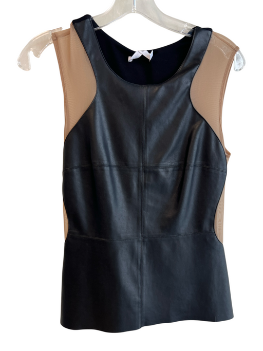 Bailey 44 Size Large Black & Nude No Fabric Tag Round Neck Sleeveless Top Black & Nude / Large