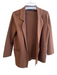 J Crew Size XXS Brown Polyester Blend Front Pockets Open Front Cardigan Brown / XXS