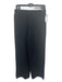 J Crew Size S Black Wool Blend Elastic Waist Knit Wide Leg Pockets Pants Black / S