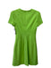 Diane Von Furstenberg Size 2 Bright Green Viscose Blend Short Sleeve Dress Bright Green / 2