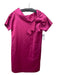 Kate Spade Size S Pink Cotton Blend Wide Neck Short Sleeve Bow Above Knee Dress Pink / S