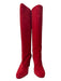 Christian Louboutin Shoe Size 38.5 Red Suede round toe Knee High Boots Red / 38.5