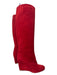 Christian Louboutin Shoe Size 38.5 Red Suede round toe Knee High Boots Red / 38.5