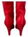 Christian Louboutin Shoe Size 38.5 Red Suede round toe Knee High Boots Red / 38.5