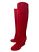 Christian Louboutin Shoe Size 38.5 Red Suede round toe Knee High Boots Red / 38.5