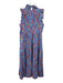Sara Campbell Size S blue, pink, multi Cotton Sleeveless Floral Print Midi Dress blue, pink, multi / S