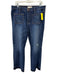 Madewell Size 32 Dark Wash Cotton Blend Denim Patch Pocket Demi Boot Jeans Dark Wash / 32