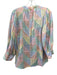 Antik Batik Size L/42 Multi Cotton Striped Mosaic 3/4 Balloon Sleeve Top Multi / L/42