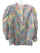 Antik Batik Size L/42 Multi Cotton Striped Mosaic 3/4 Balloon Sleeve Top Multi / L/42