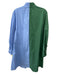 CROSBY by Mollie Burch Size L Green & Blue Cotton Blend Color Block Dress Green & Blue / L