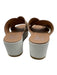 Sorel Shoe Size 10 Beige & White Leather Upper Criss Cross Platform Mule Sandals Beige & White / 10