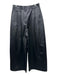 Khaite Size M Black Cotton & Viscose Satin Wide Leg Zip & Hook Palazzo Pants Black / M