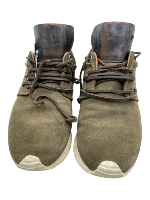 Esseutesse Shoe Size 38 Olive Green & Brown Leather Fringe Leather Cord Sneakers Olive Green & Brown / 38