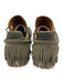 Esseutesse Shoe Size 38 Olive Green & Brown Leather Fringe Leather Cord Sneakers Olive Green & Brown / 38