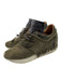 Esseutesse Shoe Size 38 Olive Green & Brown Leather Fringe Leather Cord Sneakers Olive Green & Brown / 38