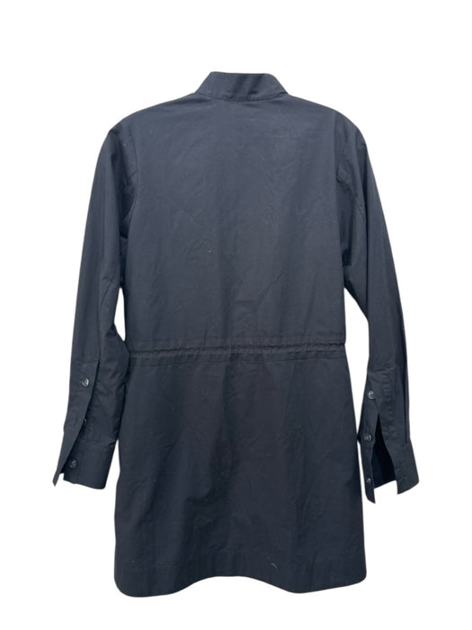 G. Label by Goop Size 2 Black Cotton Faille Pockets Drawstring Waist Dress Black / 2