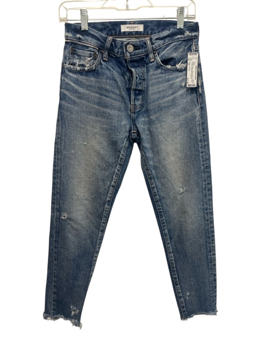 Moussy Vintage Size 25 Medium Wash Cotton Mid Rise Button Fly Slim Jeans Medium Wash / 25