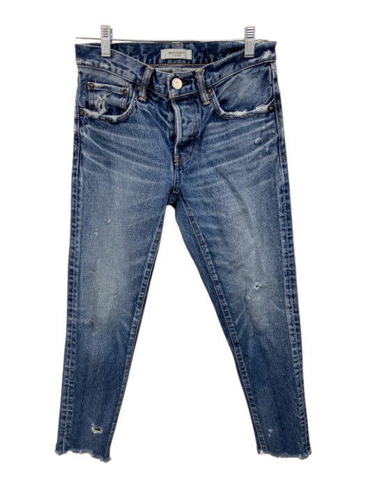 Moussy Vintage Size 25 Medium Wash Cotton Mid Rise Button Fly Slim Jeans Medium Wash / 25