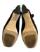 Miu Miu Shoe Size 37.5 Black Leather Platform Back Zip Block High Heel Booties Black / 37.5