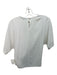 Tibi Size XS White Triacetate & Polyester Crepe Drop Shoulder Short Sleeve Top White / XS